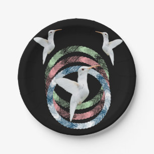 Prato De Papel Pássaro de papel