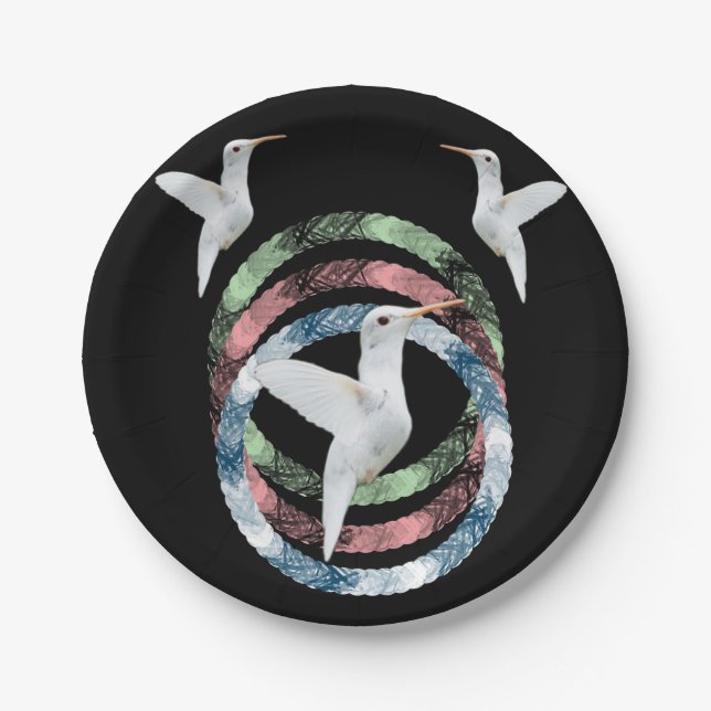 Prato De Papel Pássaro de papel (Frente)