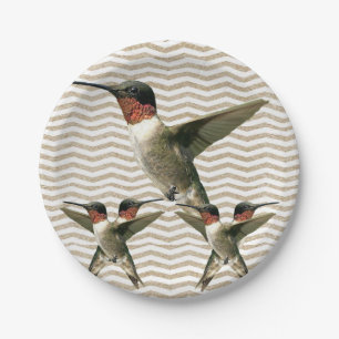 Prato De Papel Pássaro de papel