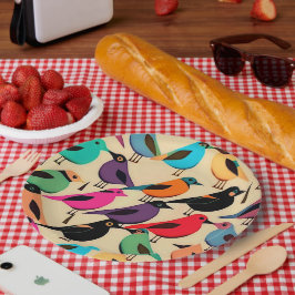 Prato De Papel Pássaros Bons E Bons