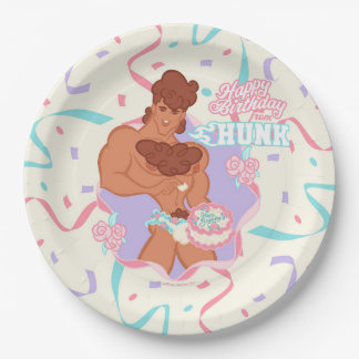 Prato De Papel Pasta de Papel Hunk Birthday