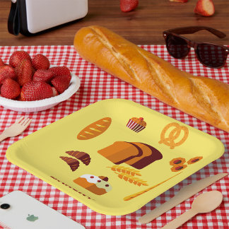 Prato De Papel Pastas para pães e doces