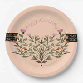 Prato De Papel Pastel de Coral Rosa