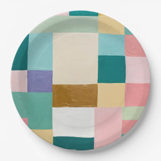 Prato De Papel Pastel Geometric Quilt