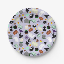 Prato De Papel Pastel Halloween
