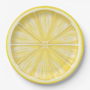 Prato De Papel Pastel Lemon Slice Limoncello