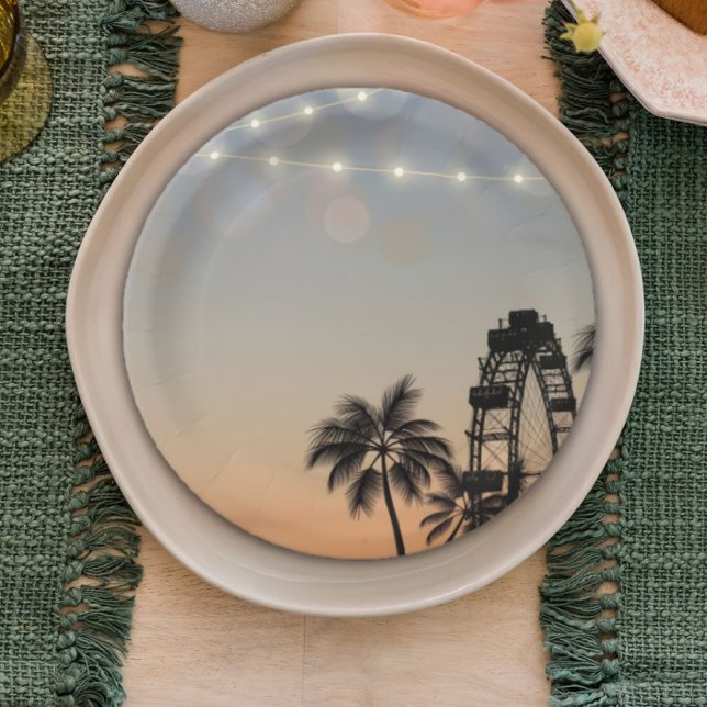 Prato De Papel Pastel Music Festival Concert Boho Birthday Fest (Criador carregado)