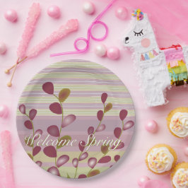 Prato De Papel Pastel Pink e Mauve