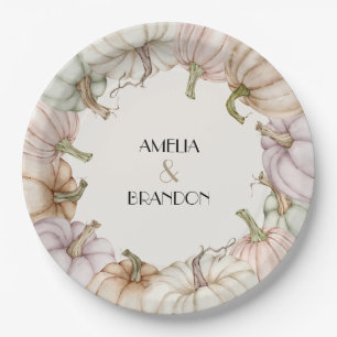 Prato De Papel Pastel Pumpkins Call