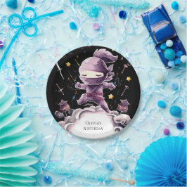 Prato De Papel Pastel Spy Ninja Birthday