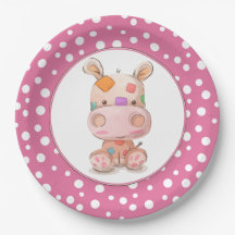 Patchwork Hippo Child's Pink Birthday