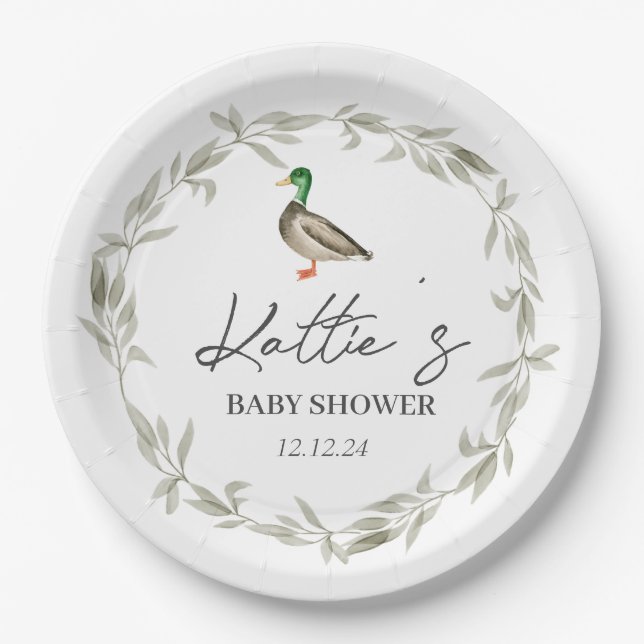 Prato De Papel Pato de papel, pratos-reais. (Frente)