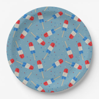 Prato De Papel Patriotic Popsicles Paper Plates