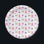 Prato De Papel Patterno do Partido Girly Science<br><div class="desc">Faça da festa de ciências dos seus filhos um evento explosivo com as Placas de Papel-Padrão do Partido Girly Science, desenhadas pela Enchantfancy Design Company. Essas placas apresentam um padrão essencial do laboratório de ciência, incluindo um microscópio rosa, placa de Petri, tubos de teste e bifes de química roxa e...</div>