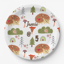 Prato De Papel Patterno Floral Arco-Íris Floral do Porco-Inglês