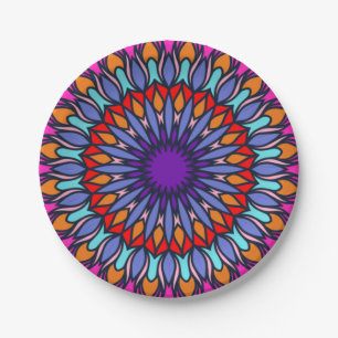 Prato De Papel Patterno Summer Fashion Colorful Vintage Trendy