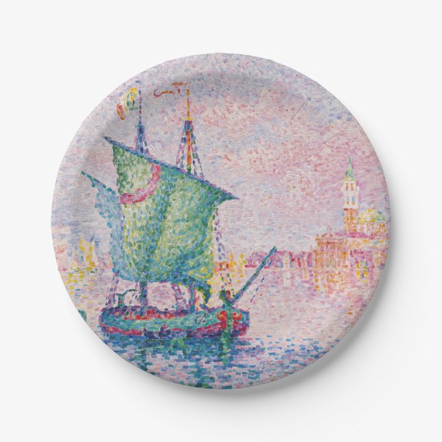 Prato De Papel Paul Signac - Veneza, A Nuvem Rosa (Frente)