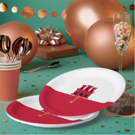 Prato De Papel pavilhão de Gibraltar