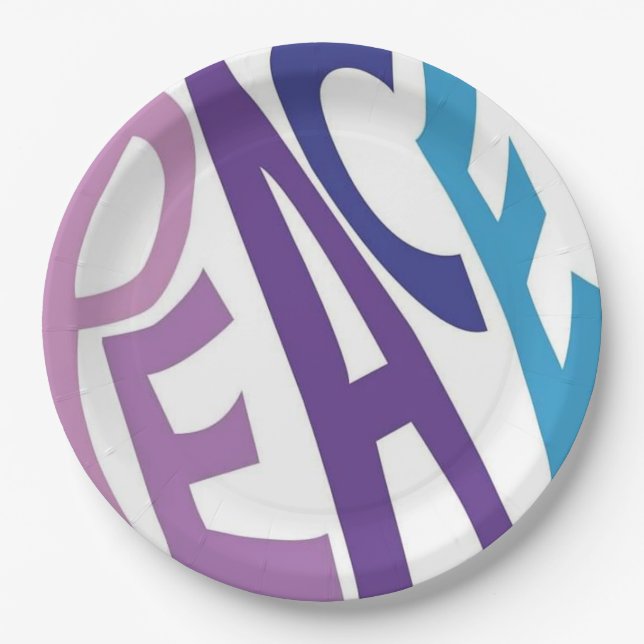 PRATO DE PAPEL PAZ (Frente)