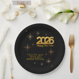Prato De Papel Peace and Joy 2026 Paper Plate