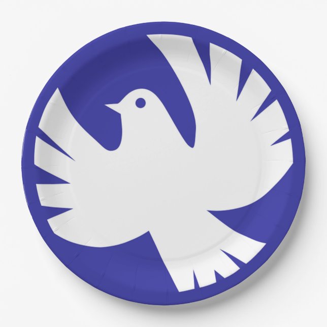 PRATO DE PAPEL PEACE DOVE (Frente)