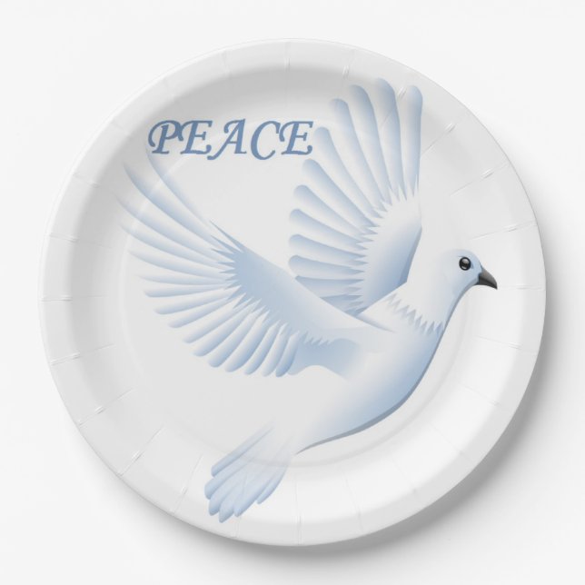 PRATO DE PAPEL PEACE DOVE (Frente)