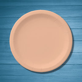 Prato De Papel Peach Fuzz Solid Color