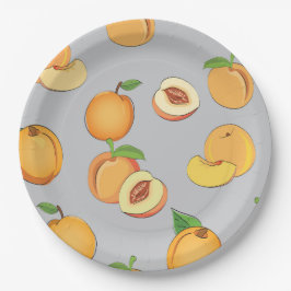 Prato De Papel Peach Pattern 6
