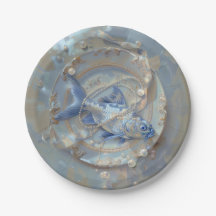 Peixe - Placas De Papel Redondas