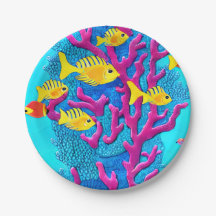 Peixes Tropicais Sem Costura Padrão