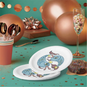 Prato De Papel Peixes Zodíaco Peixe Celestial Astrologia