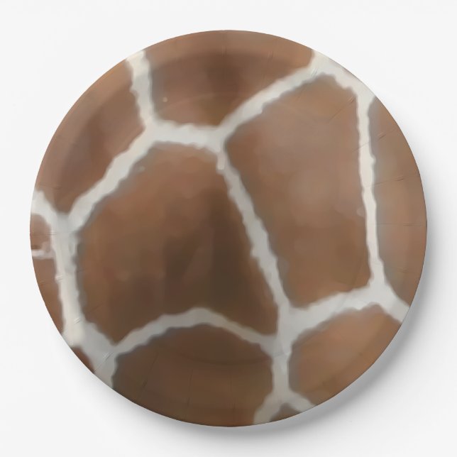 PRATO DE PAPEL PELE GIRAFFE (Frente)