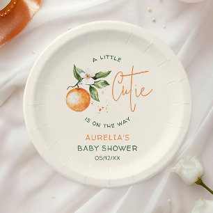 Prato De Papel Película De Chá de fraldas De Citrus Laranja Peque