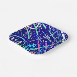 Prato De Papel Pelo Céu Noturno