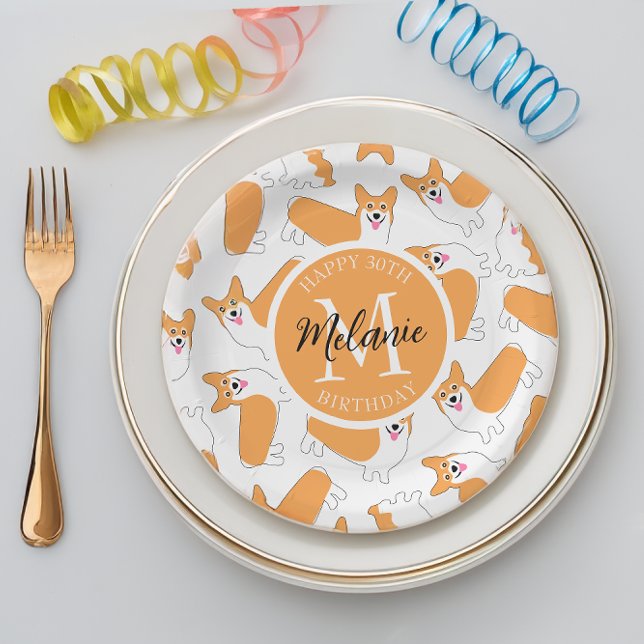 Prato De Papel Pembroke Welsh Corgi (Criador carregado)