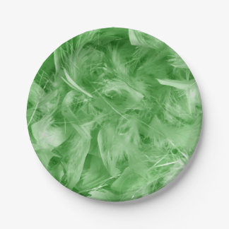 Prato De Papel Penas Verdes