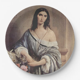 Prato De Papel Pensamentos melancólicos (por Francesco Hayez)