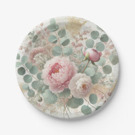 Prato De Papel Peony Drama Paper & Party Plates