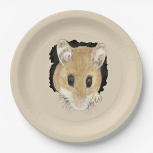 Prato De Papel Pequena Aquarela Pet Pocket Rato Arte Animal