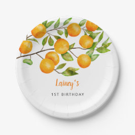 Prato De Papel Pequena Festa de aniversário de Verão