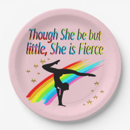 PRATO DE PAPEL PEQUENA, MAS FIERCE GYMNAST DESIGN