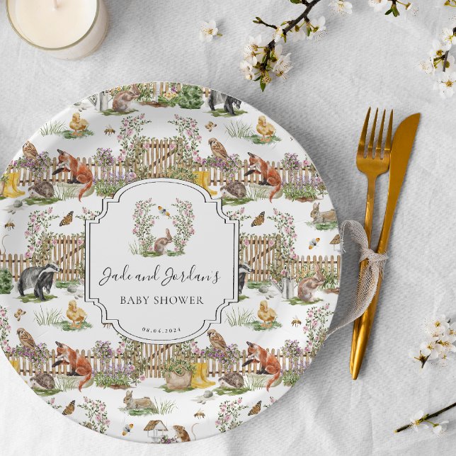 Prato De Papel Pequenas Maravilhas | Chá de fraldas primavera (Criador carregado)