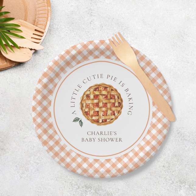 Prato De Papel Pequeno Chá de fraldas de Pizza Fall (Criador carregado)