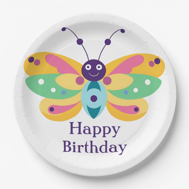 Prato De Papel Pequeno inseto bonito (Frente)