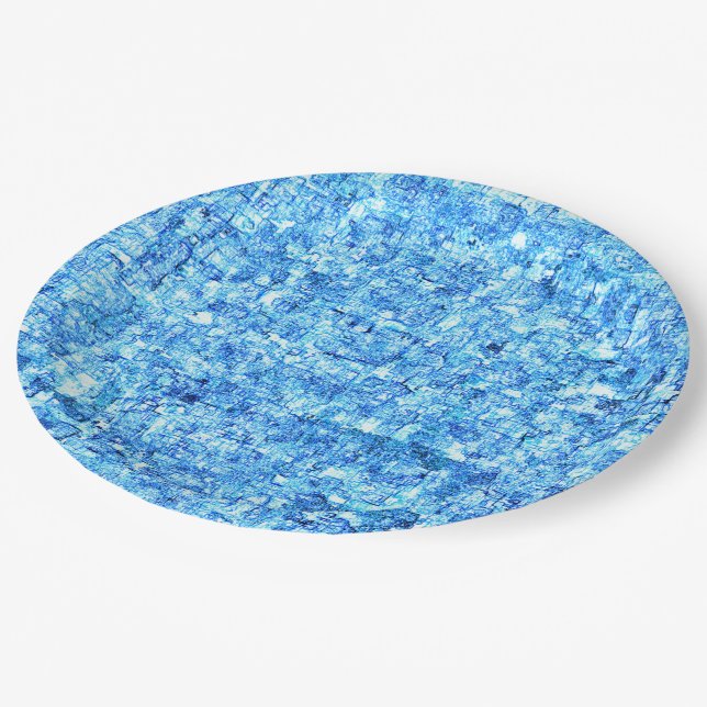 Prato De Papel Pequenos entalhes em desenho como à caneta (Inclinado)