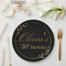 Personaliza Aniversário com Moldura Dourada