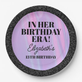 Prato De Papel Personalizada Na Festa Da Era De Aniversário