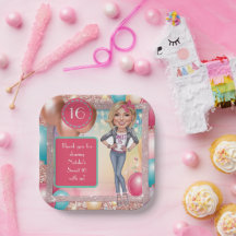 Personalizado doce 16 Caricatura em calções