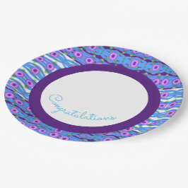 Prato De Papel Personalizar estes Parabéns em qualquer ocasião