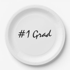 Prato De Papel Personalizar Formando Número 1